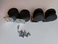 4 Möbelfüße Möbelrollen