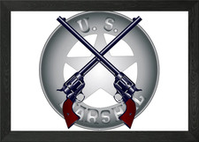 Marshal guns and - marshal, badge