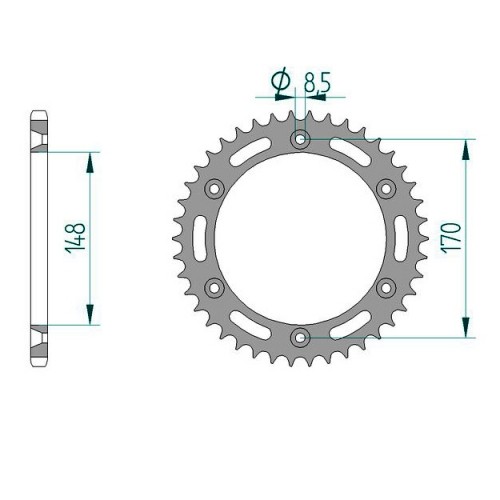 Stahl kettenrad für suzuki - kettenrad,