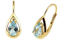 Bouton Blautopas Gold 333