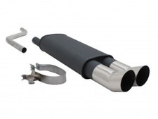 NOVUS SPORTAUSPUFF +ABE 2x90mm D-T-M Stahl für VW Polo 2 II / III -86C