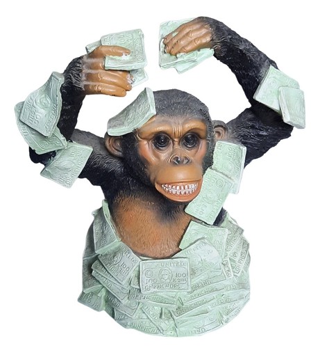 Dekofigur affe mit - dekofigur,