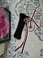 Söckchen Socken Schleife Band Ballerina Look Maritim französisch  Fesselriemchen