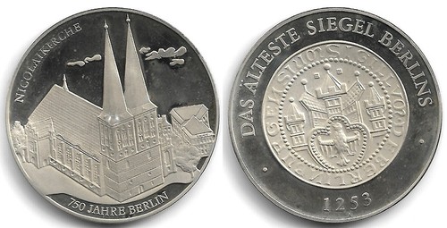 Medaille der berliner münze - medaille,