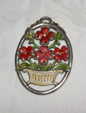 Blumenkorb oval rot - ,