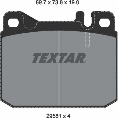 Textar 2958105 bremsbelagsatz - textar,