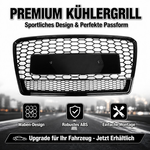 Frontgrill waben schwarz - frontgrill,
