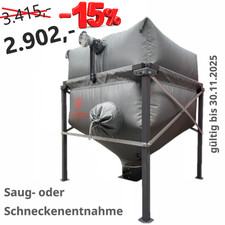 Aktion-Silotec Holzpellets-Silo HPS 165 im Stahlgestell  - max. 4,4 t