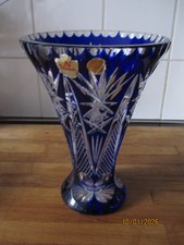 Bleikristall Überfang Vase