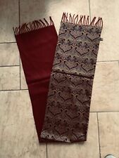 Seidenschal blaues Paisley/ Wolle