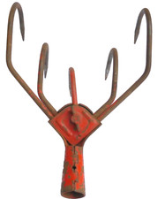 alte Hacke hacken Garten Werkzeug Egge 🍄 Gartenhacke Eisen 5 Zinken Aufsatz E11