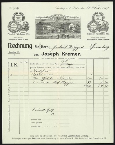 Rechnung limburg lahn - limburg, a.