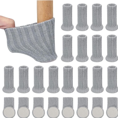 Stuhlsocken grau antirutsch - stuhlsocken,