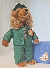 steiff 7770/26 - Pupp-Waldili Jäger 26cm Filz/Mohairplüsch Kopf drehbar sehr alt