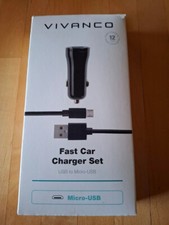 Vivanco Smarthphone-Auto-Lade-Set, Handy-Lade-Set - USB to MIcro-USB