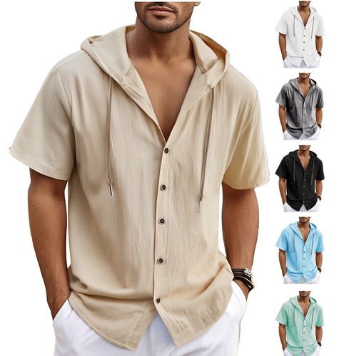 Herren leinenhemd kurzarm - leinenhemd,
