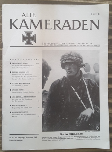 Zeitschrift alte kameraden - --,