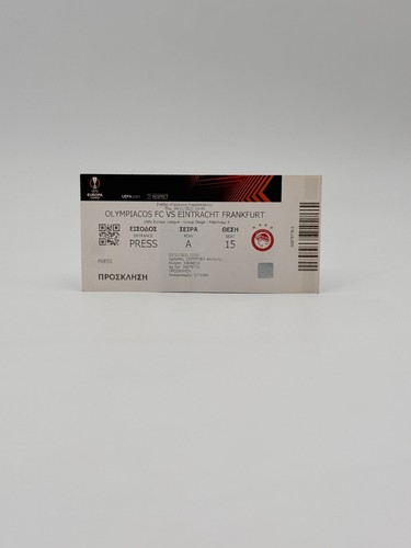 Ticket olympiacos eintracht - ticket,