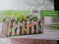 Gartendeko holz deko set mit - gartendeko, holz-deko-set