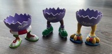 3x MILKA Eierbecher Motiv 'Schwimmreifen', 'Rollschuhe' & 'Flip Flops'