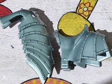 PLAYMOBIL MITTELALTER PFERD RÜSTUNG MITTELALTER RITTER 2. Generation NEU