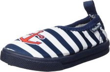 Playshoes Unisex Schwimmschuhe Badeschuhe Aqua-Schuhe Slipper Maritim, 18/19 EUR