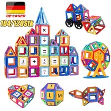104/120x Magnetische Bausteine Kinder Spielzeug Magnet Building Game Magnetspiel
