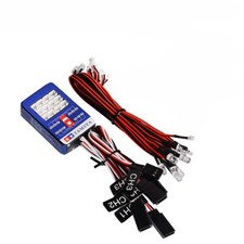 12 LED Lights Steering Brake System Lighting Kit for TAMIYA 1/8 1/10 RC Truck