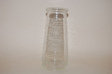 Vase Glas weiss Luftblasen Sia