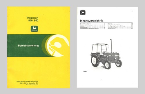 John deere traktor 840 940 - john, 840 
