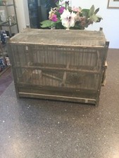 Vintage vogelkäfig holzkäfig - vintage,