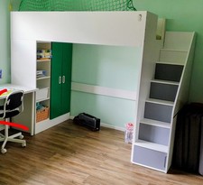 Ikea Kinderzimmer Hochbett und Schrankkombination Stuva/Fritids