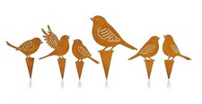 Edelrost Dekostecker "Vögel" 6er-Set