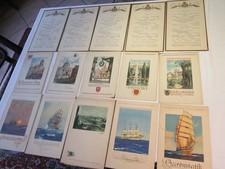 15 Speisekarten Norddeutscher Lloyd, Schnelldampfer Columbus nach Madeira 1935