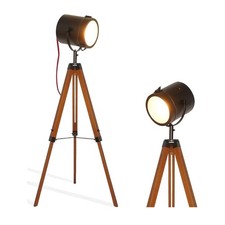 Stehlampe Dreibein Wohnzimmer Vintage, Industrial Modern Landhausstil Design