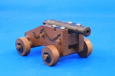 Vintage modell kanone holz - kanone,
