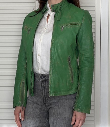 Reverso lederjacke grasgrün - lederjacke,