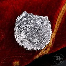 Designer Silberbrosche Hund /