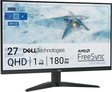 Dell G2725D Gaming Monitor 27" WQHD 2560x1440 IPS DP HDMI AMD FreeSync 180Hz 1ms