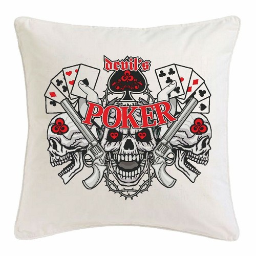 Kissenbezug 40x40cm poker king - 40x40cm,