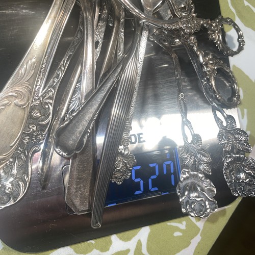 Silber besteck 527g antik - silber,