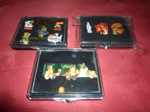 Coca cola pin set - 3, x