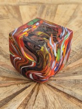 Murano Glas Kunstwürfel Multicolor | 6cm | Vintage 60er | Einzigartiges Design