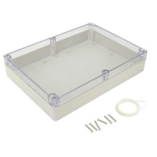 ABS Leergehäuse PC Abdeckung Industriegehäuse Projekt Anschlussdose 290x210x60mm