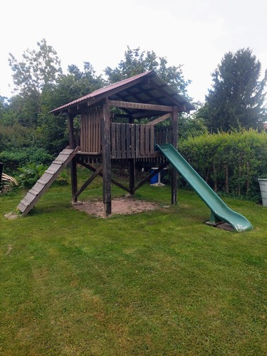Massives kletterhaus mit - kletterhaus,