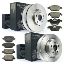 Bremsscheiben Beläge vorne hinten für Ford Galaxy S-Max ohne elektr. Handbremse