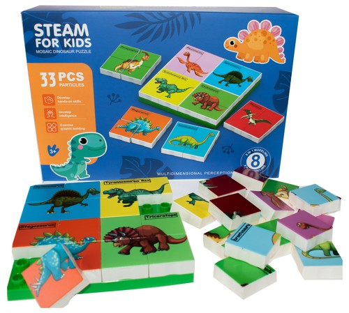Dino puzzle teilig ab - puzzle,