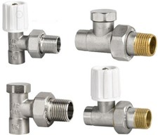 Löten Löt-Fitting Ventil Heizkörper Rücklaufverschraubung Zulauf 15 mm x 1/2"