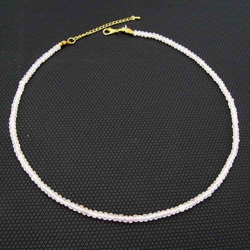 Edelstein halskette rodform - edelstein,