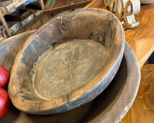 Schale aus altem teakholz - schale,